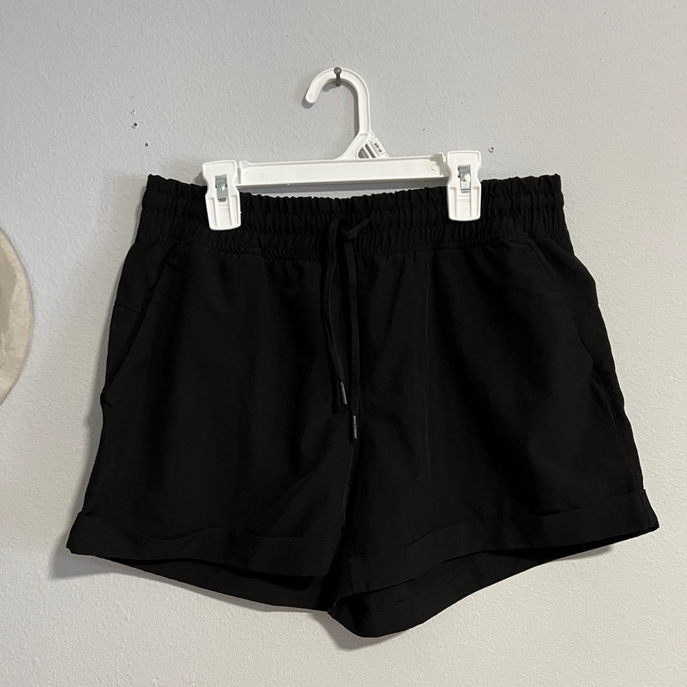 Velocity Women's High Waist Black Shorts